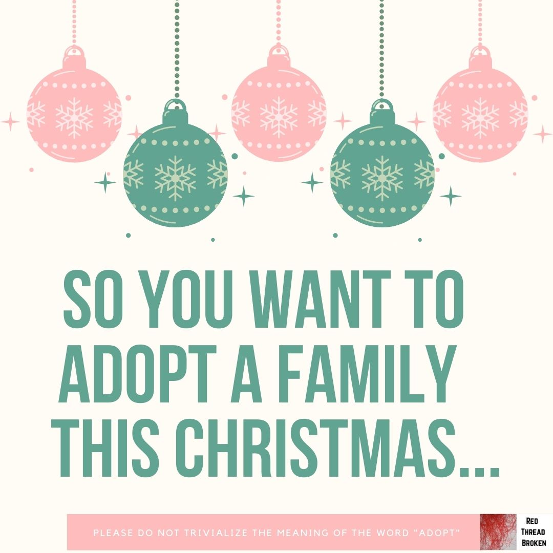 So You Want to Adopt a Family this Christmas…